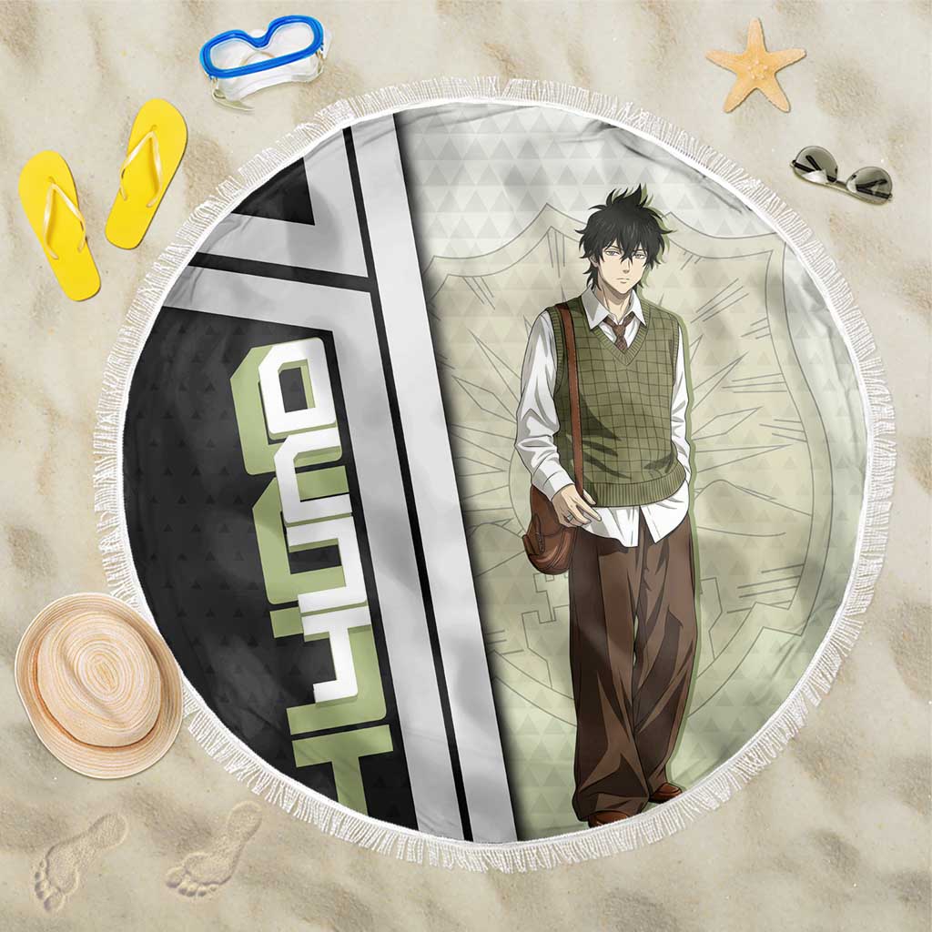 Black Clover Yuno Beach Blanket Vintage Scholar Anime Style