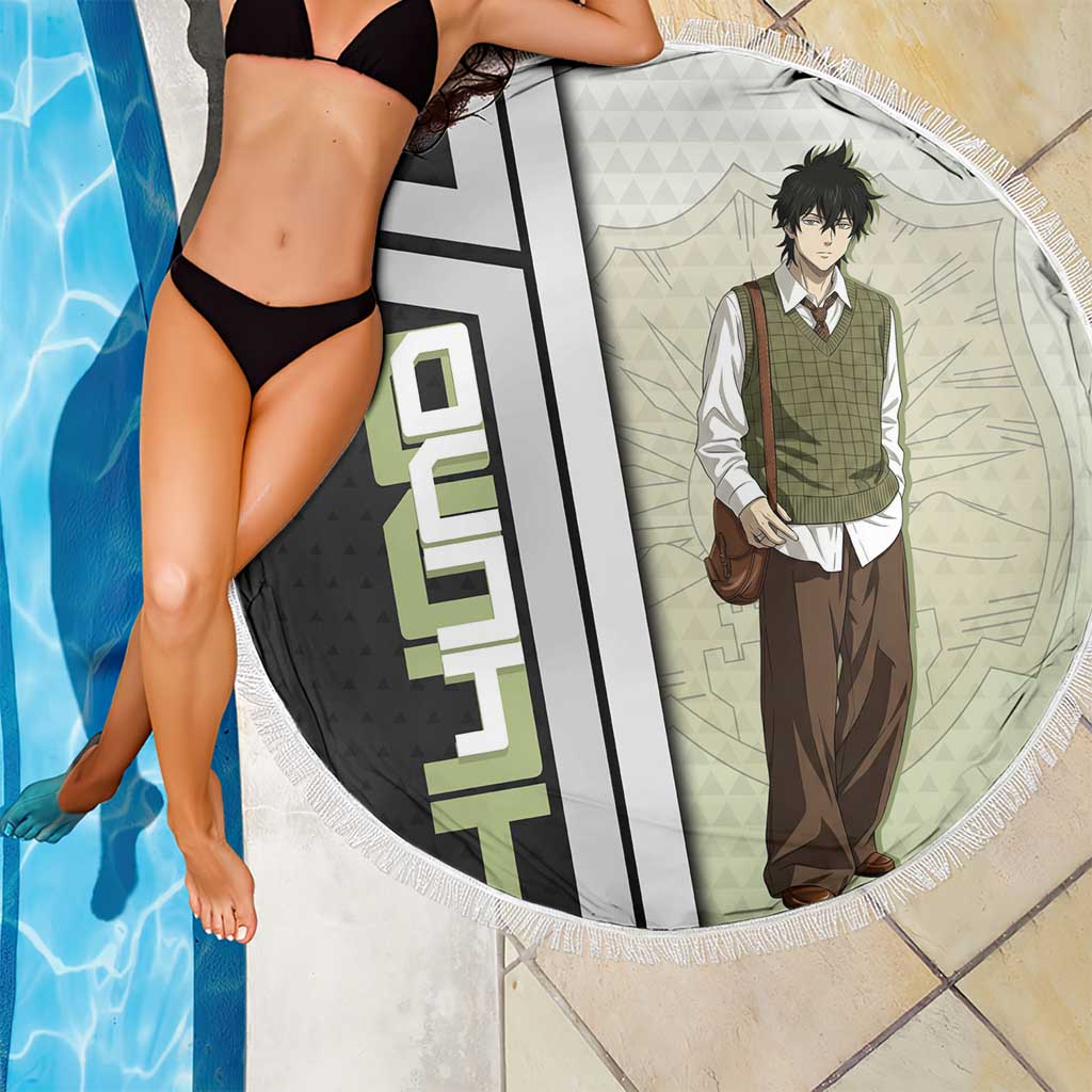 Black Clover Yuno Beach Blanket Vintage Scholar Anime Style