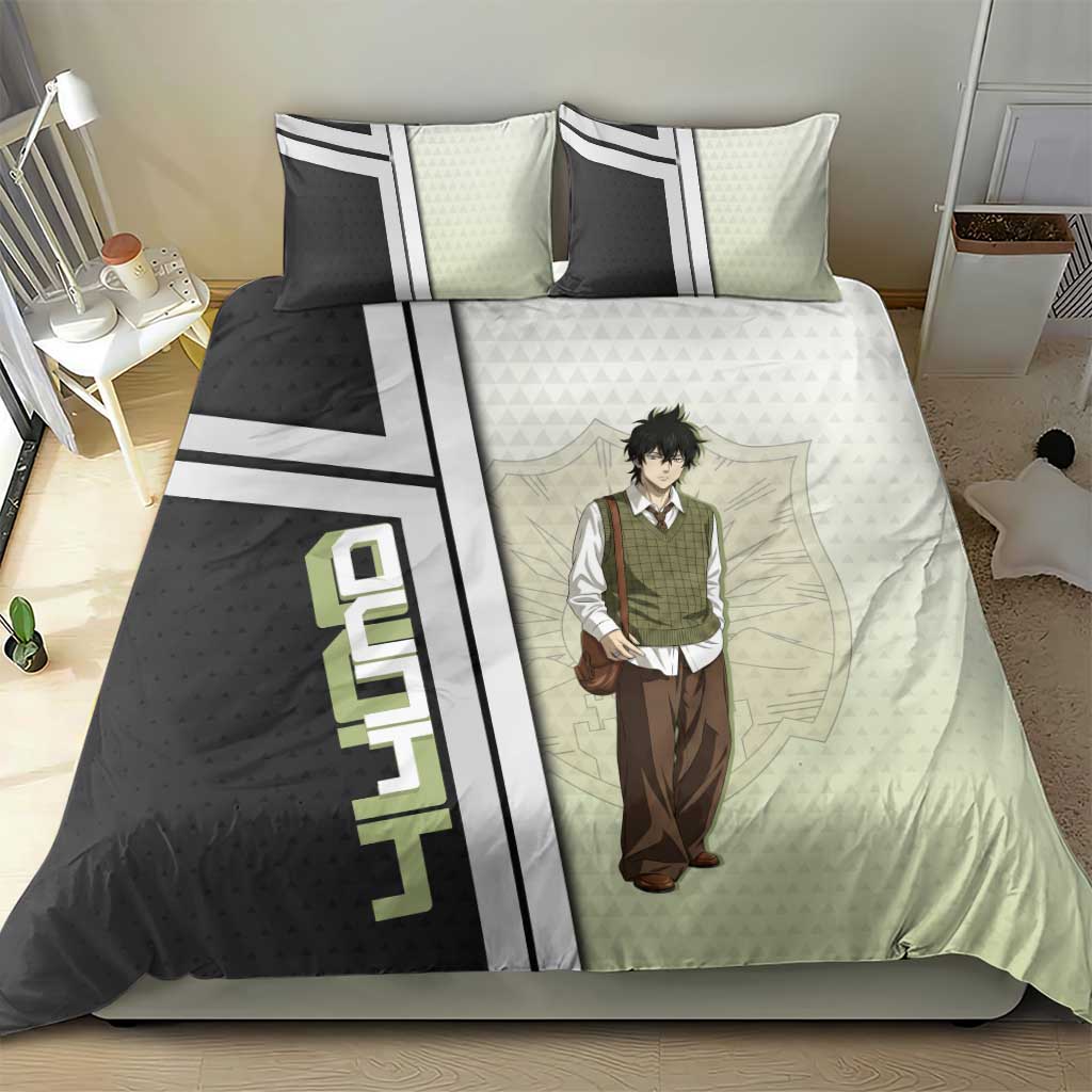 Black Clover Yuno Bedding Set Vintage Scholar Anime Style