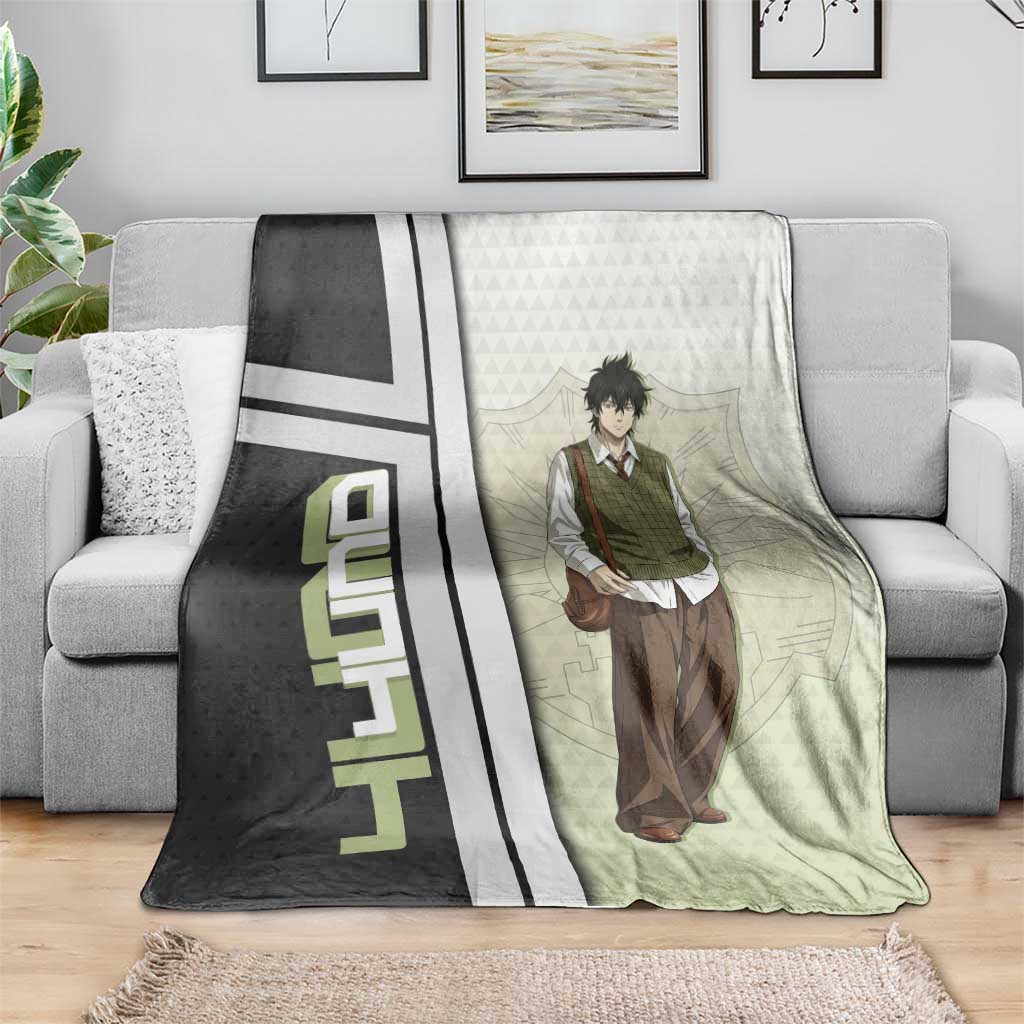 Black Clover Yuno Blanket Vintage Scholar Anime Style