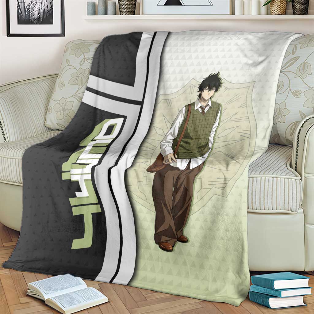 Black Clover Yuno Blanket Vintage Scholar Anime Style