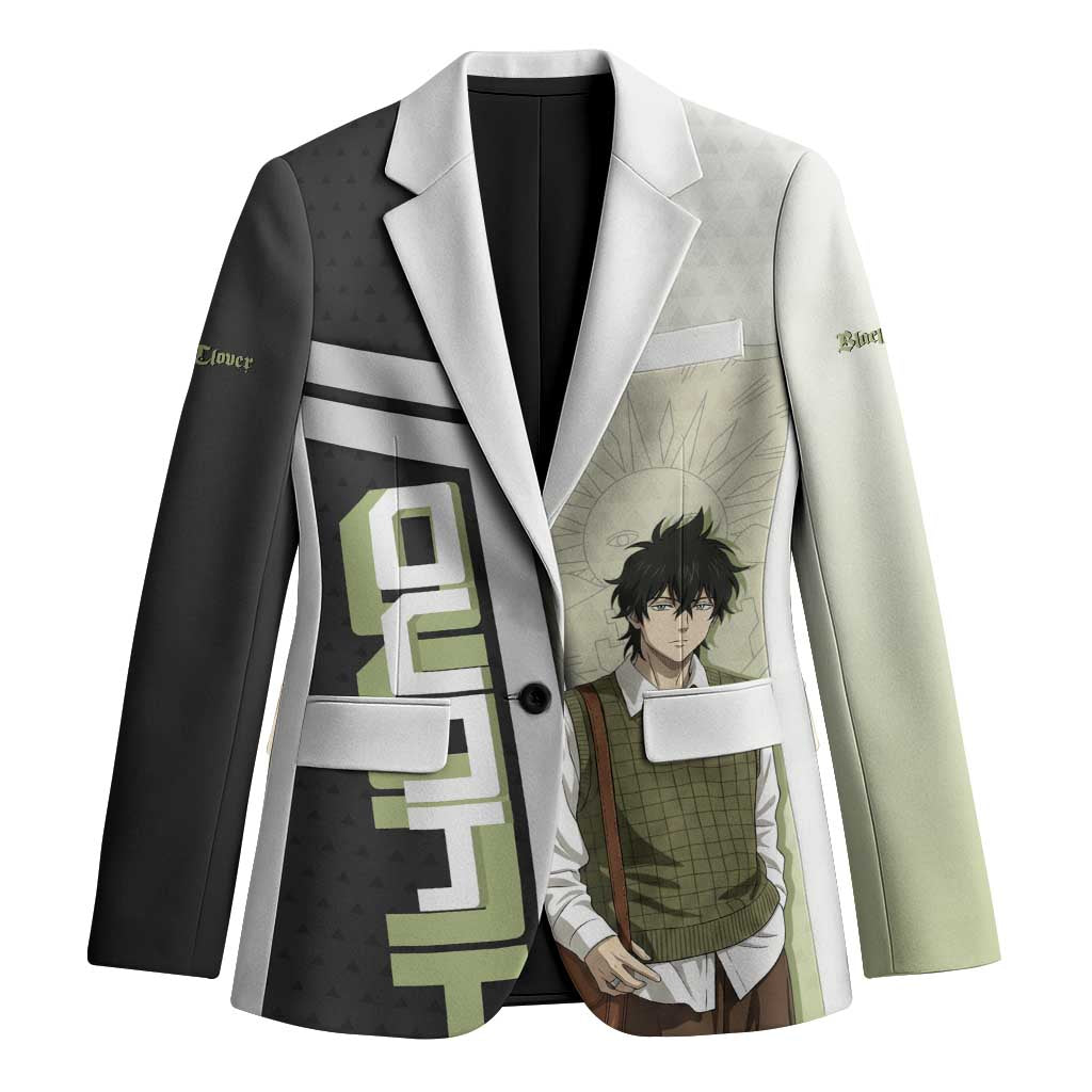 Black Clover Yuno Blazer Vintage Scholar Anime Style