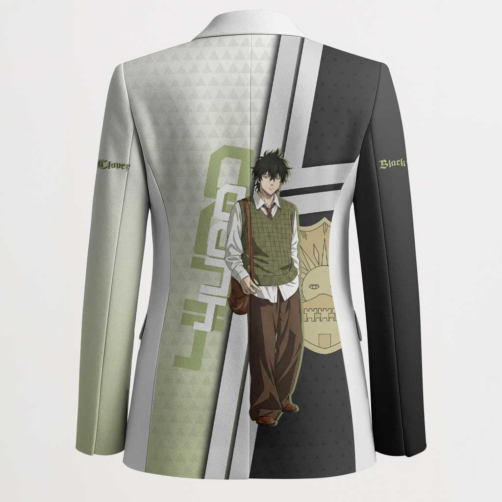 Black Clover Yuno Blazer Vintage Scholar Anime Style