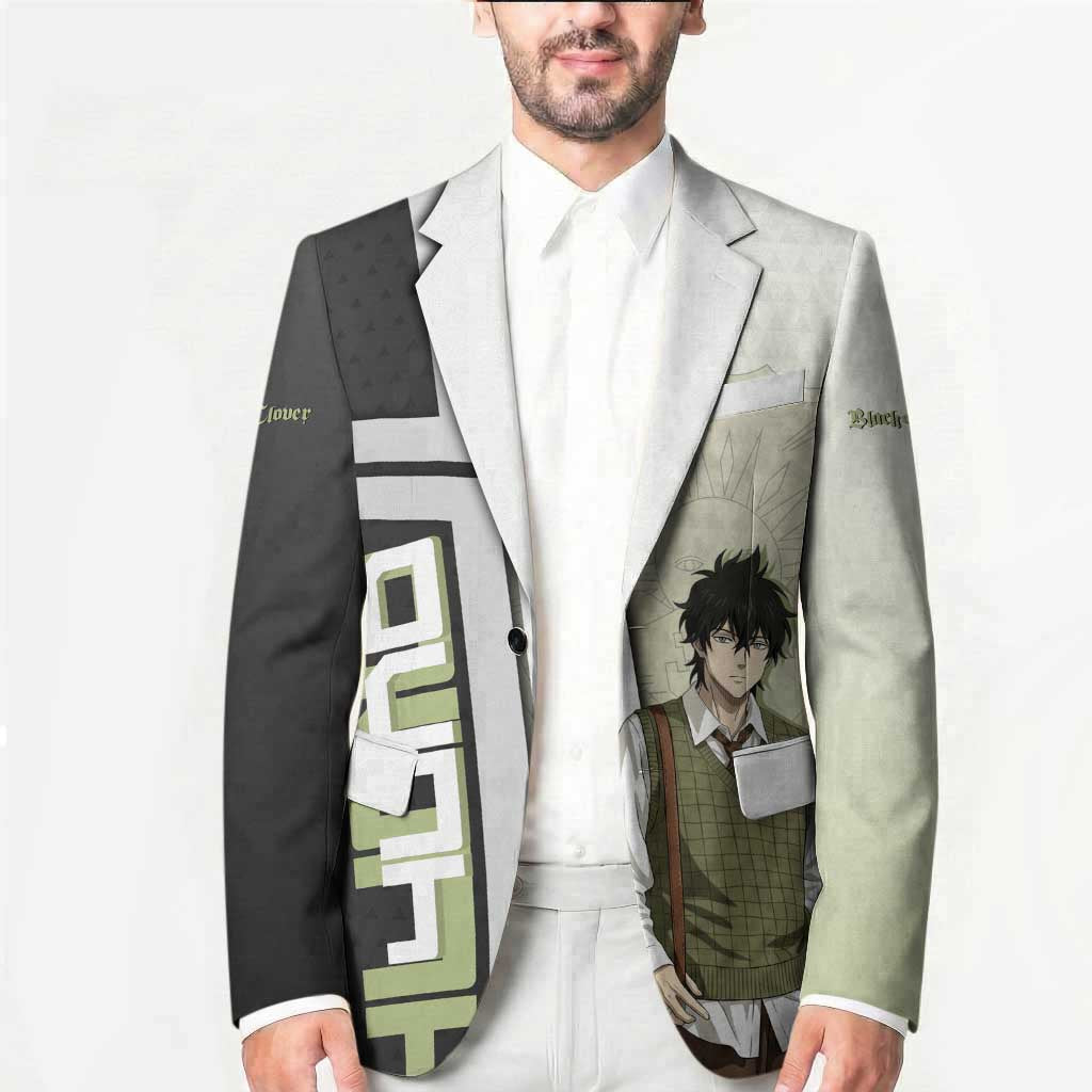 Black Clover Yuno Blazer Vintage Scholar Anime Style