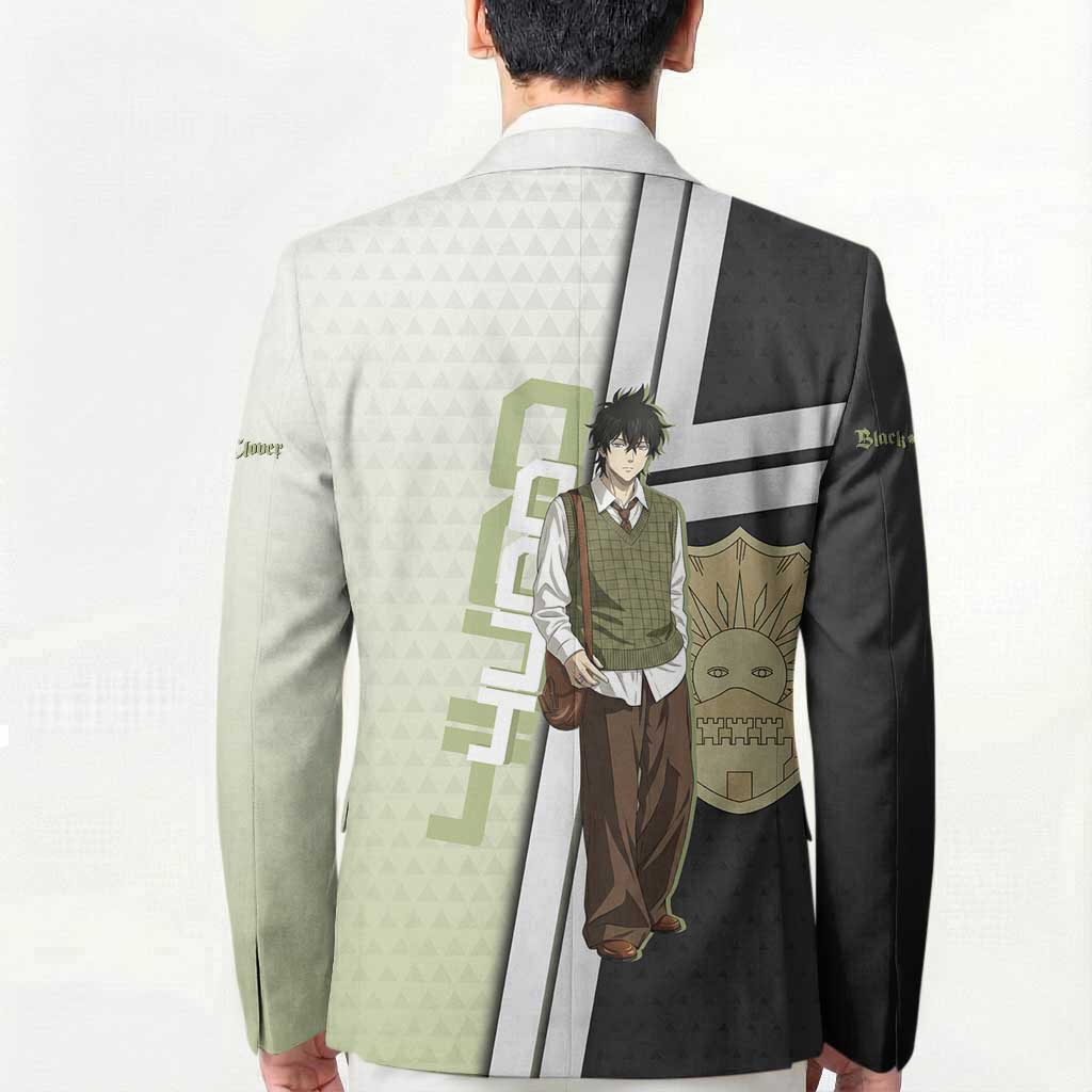 Black Clover Yuno Blazer Vintage Scholar Anime Style