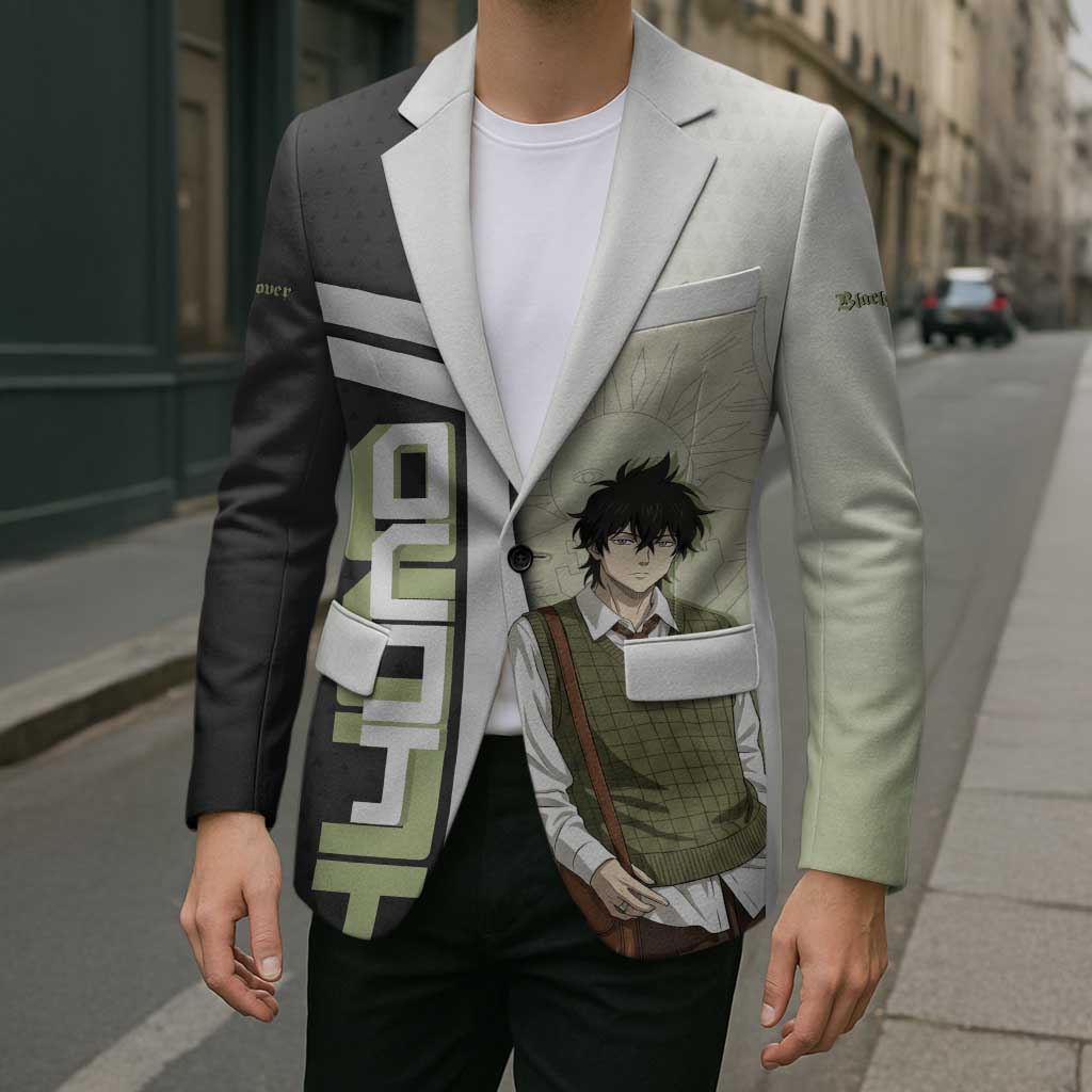 Black Clover Yuno Blazer Vintage Scholar Anime Style
