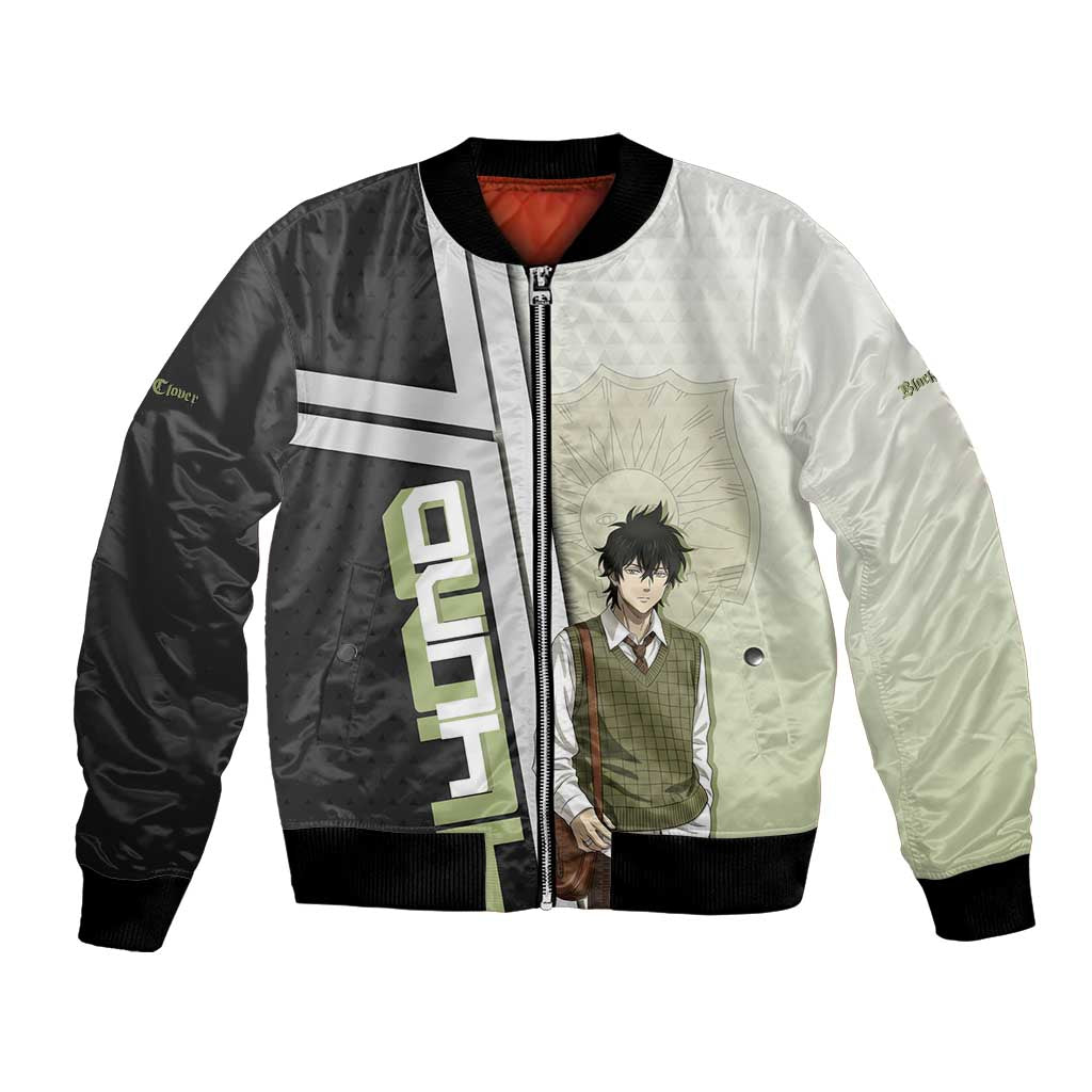 Black Clover Yuno Bomber Jacket Vintage Scholar Anime Style
