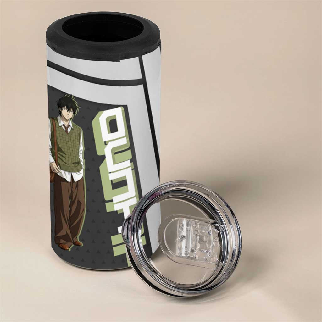 Black Clover Yuno 4 in 1 Can Cooler Tumbler Vintage Scholar Anime Style