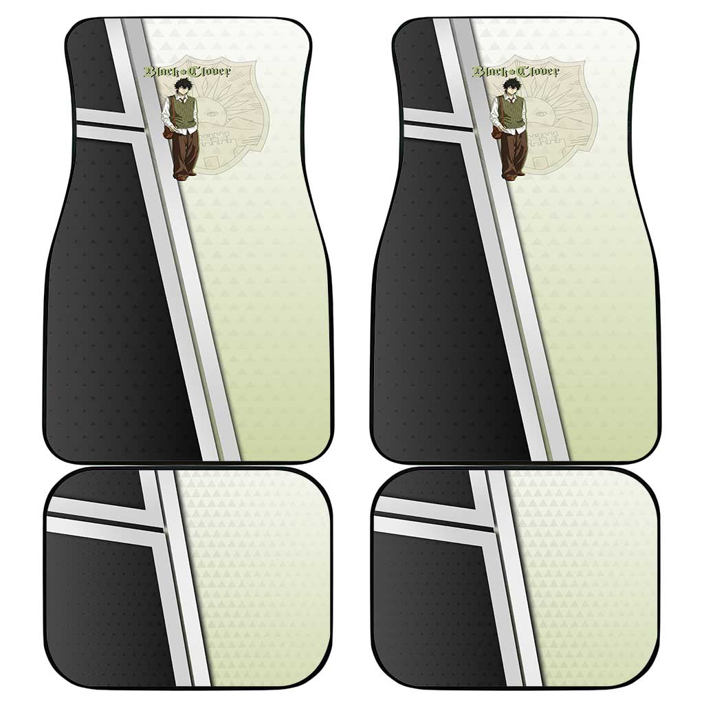 Black Clover Yuno Car Mats Vintage Scholar Anime Style
