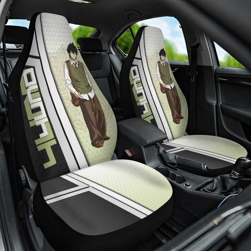 Black Clover Yuno Car Seat Cover Vintage Scholar Anime Style