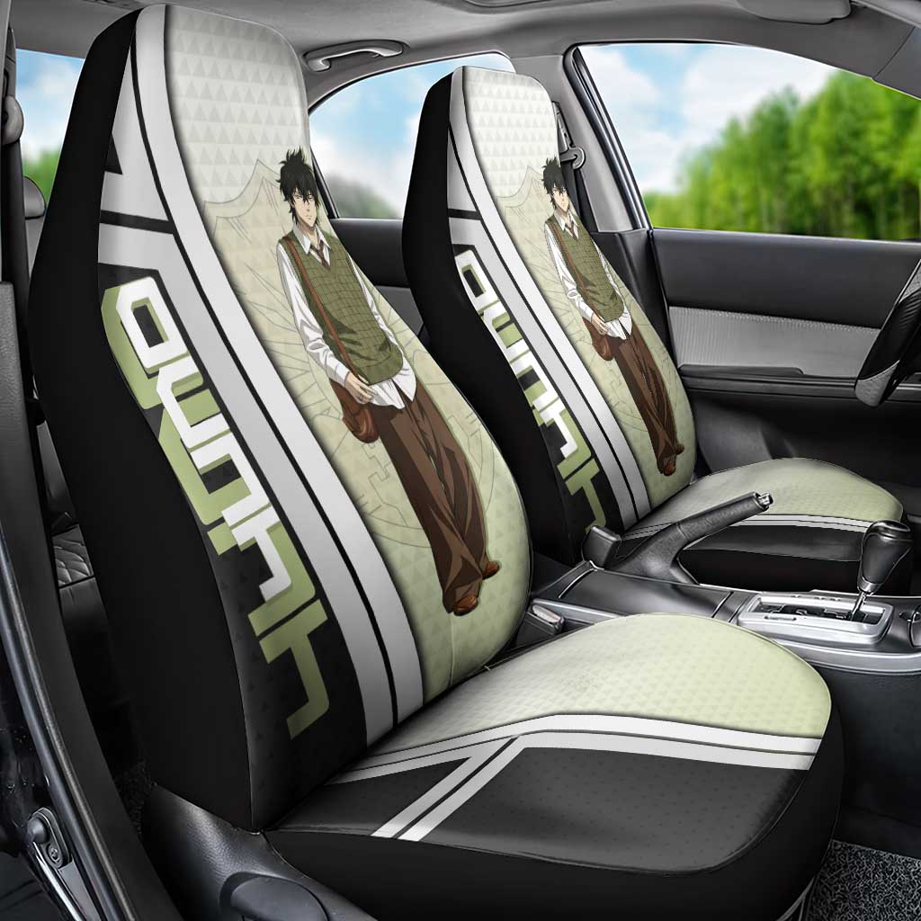 Black Clover Yuno Car Seat Cover Vintage Scholar Anime Style