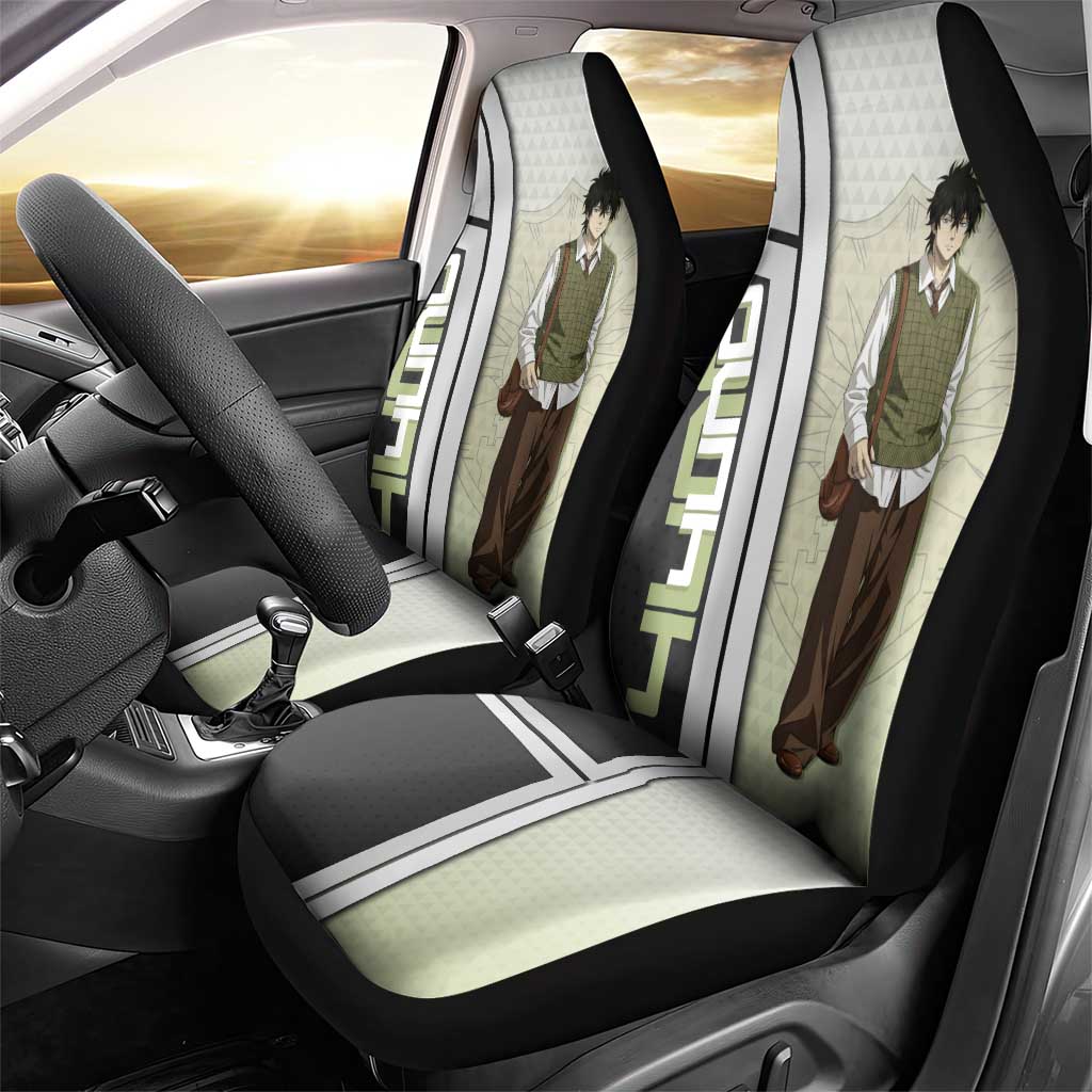 Black Clover Yuno Car Seat Cover Vintage Scholar Anime Style