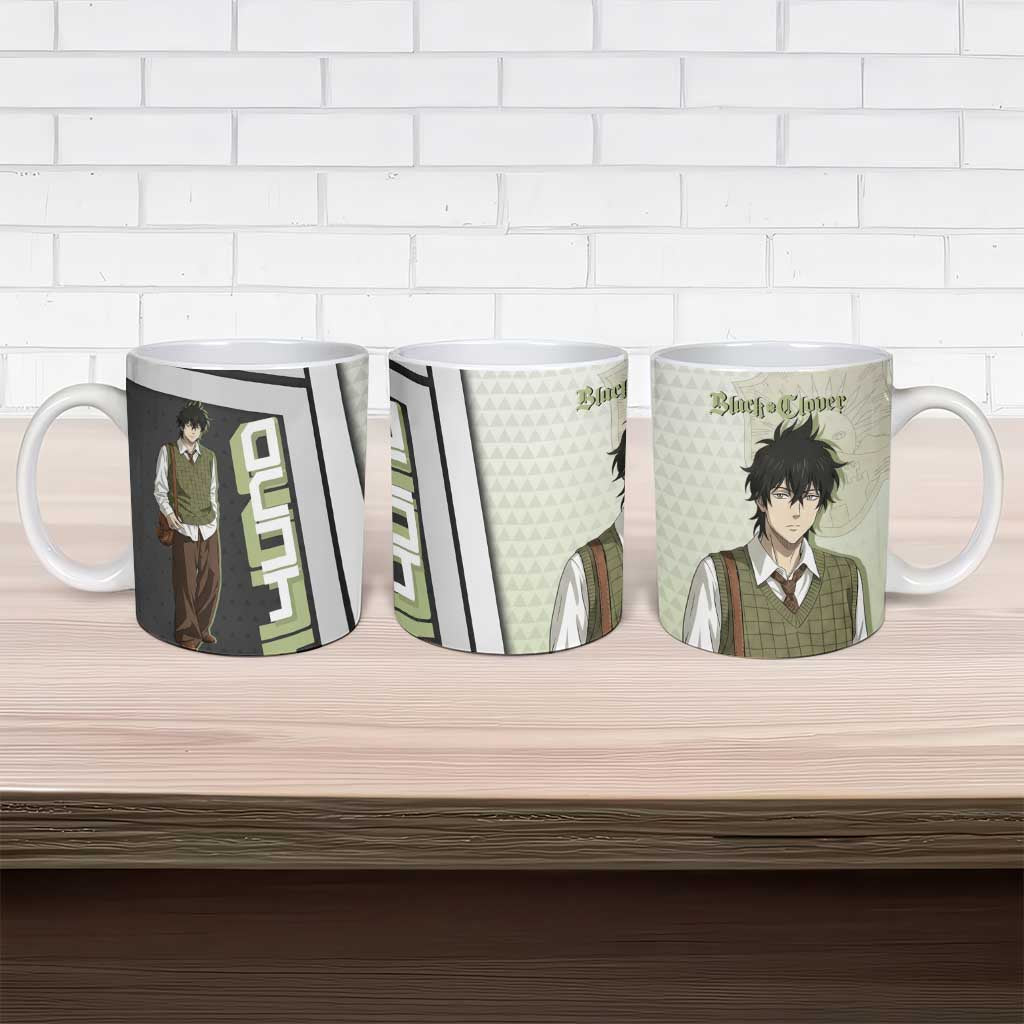 Black Clover Yuno Ceramic Mug Vintage Scholar Anime Style