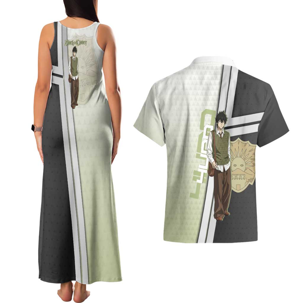 Black Clover Yuno Couples Matching Tank Maxi Dress and Hawaiian Shirt Vintage Scholar Anime Style