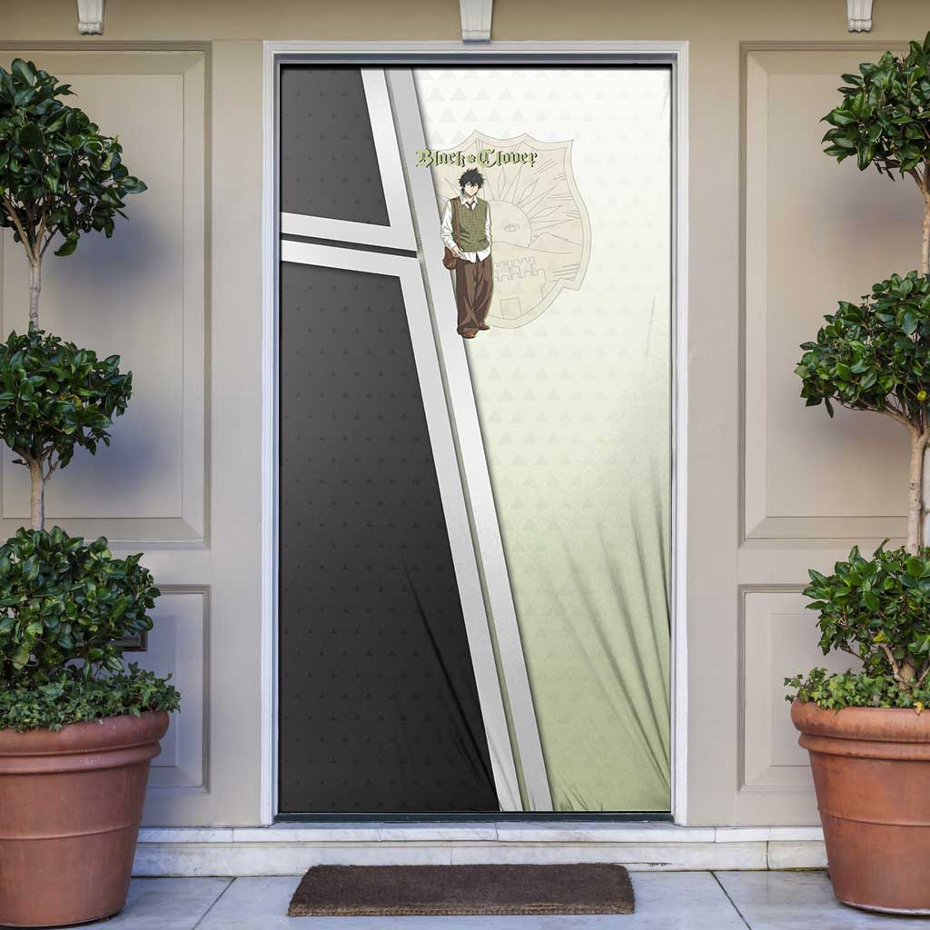 Black Clover Yuno Door Cover Vintage Scholar Anime Style