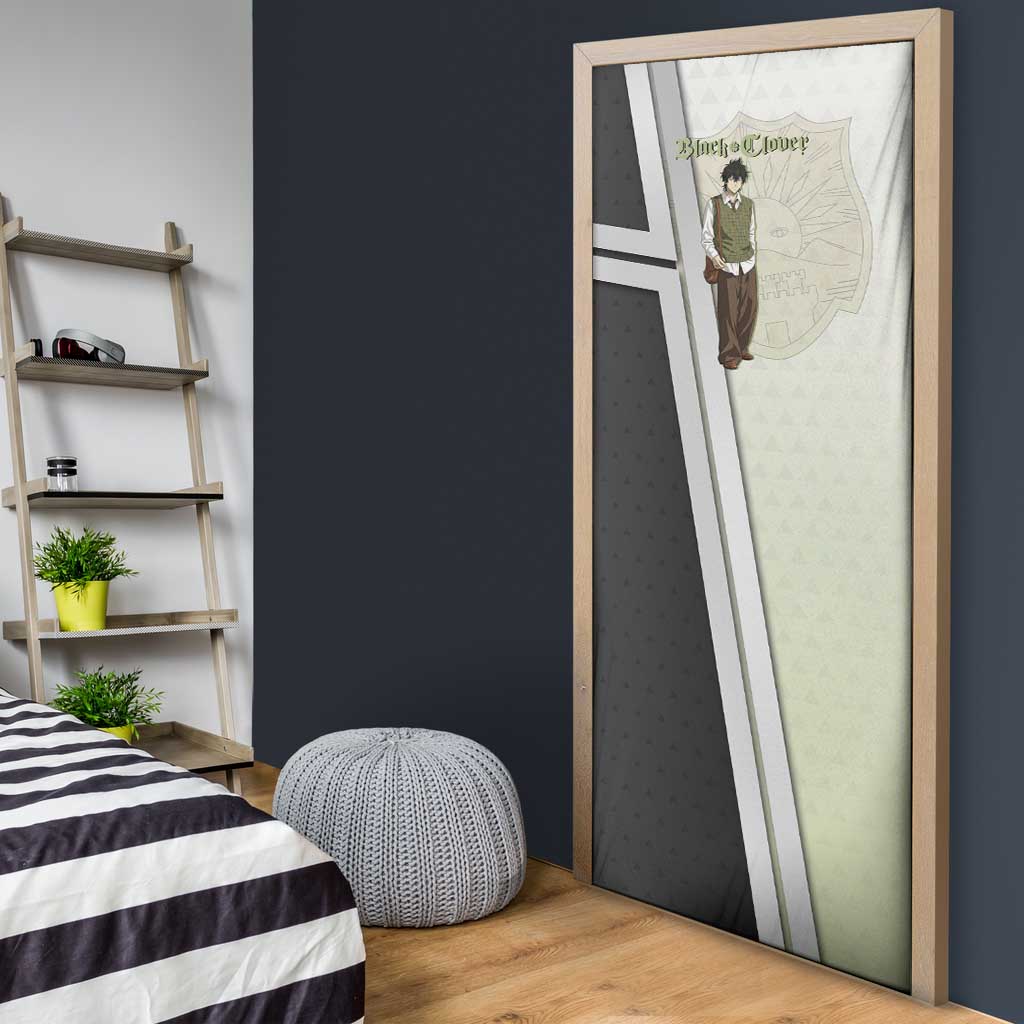 Black Clover Yuno Door Cover Vintage Scholar Anime Style