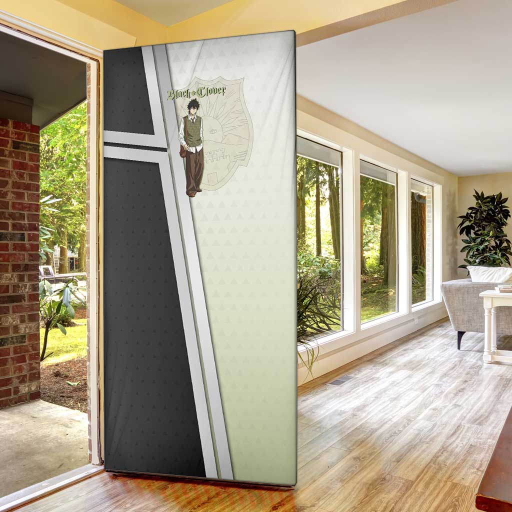Black Clover Yuno Door Cover Vintage Scholar Anime Style