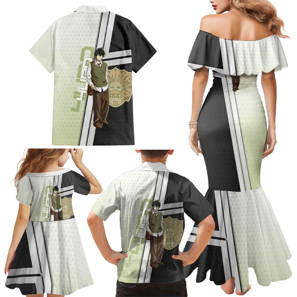 Black Clover Yuno Family Matching Mermaid Dress and Hawaiian Shirt Vintage Scholar Anime Style