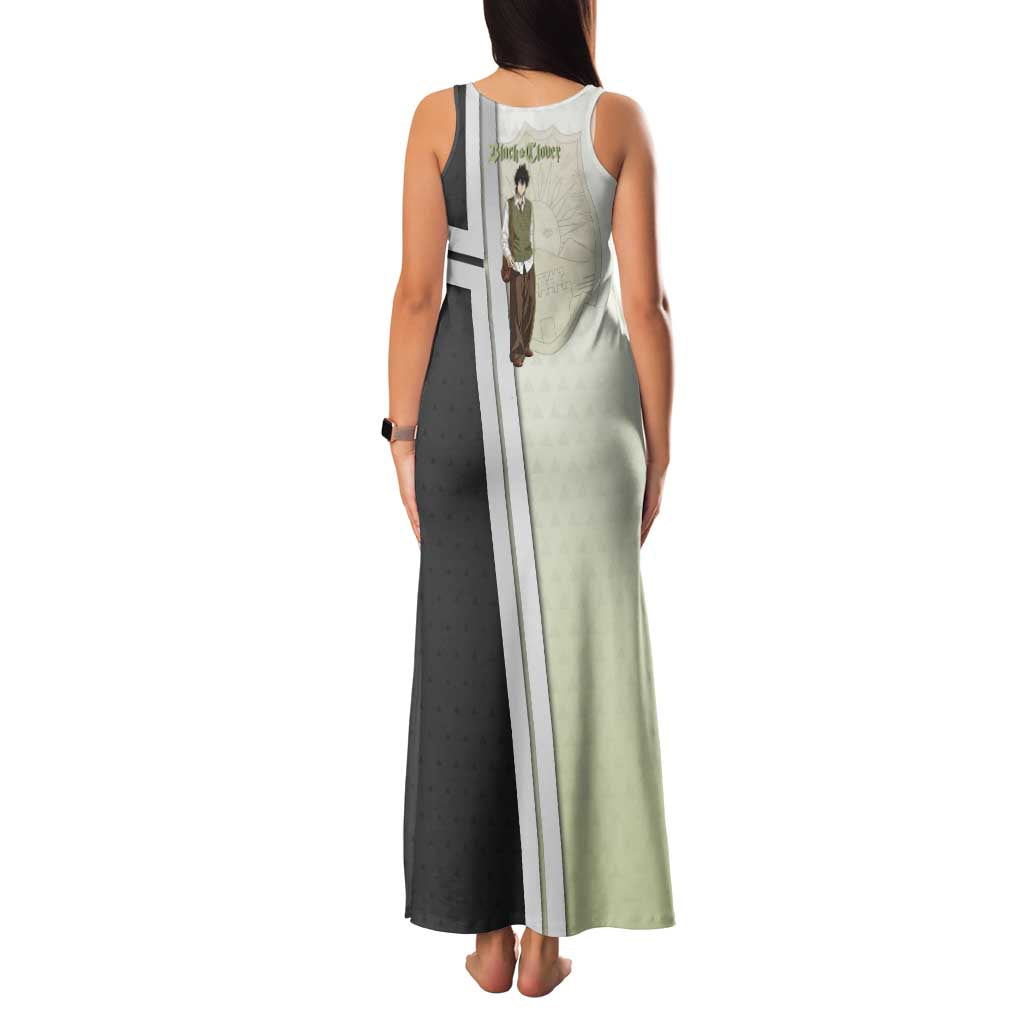 Black Clover Yuno Family Matching Tank Maxi Dress and Hawaiian Shirt Vintage Scholar Anime Style