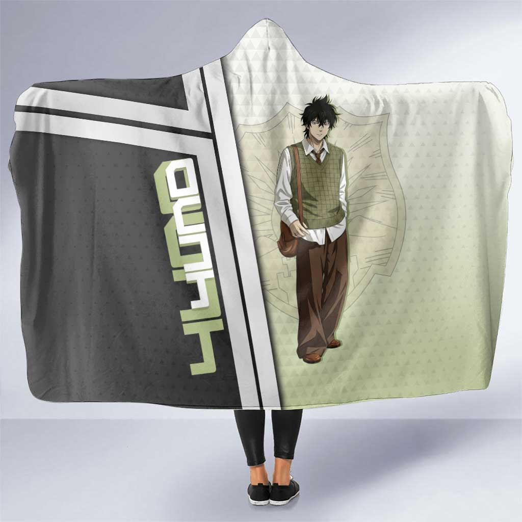Black Clover Yuno Hooded Blanket Vintage Scholar Anime Style