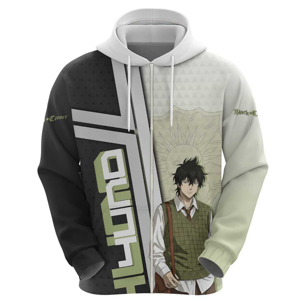 Black Clover Yuno Hoodie Vintage Scholar Anime Style