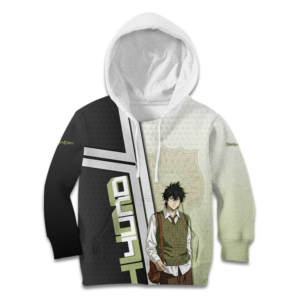 Black Clover Yuno Kid Hoodie Vintage Scholar Anime Style