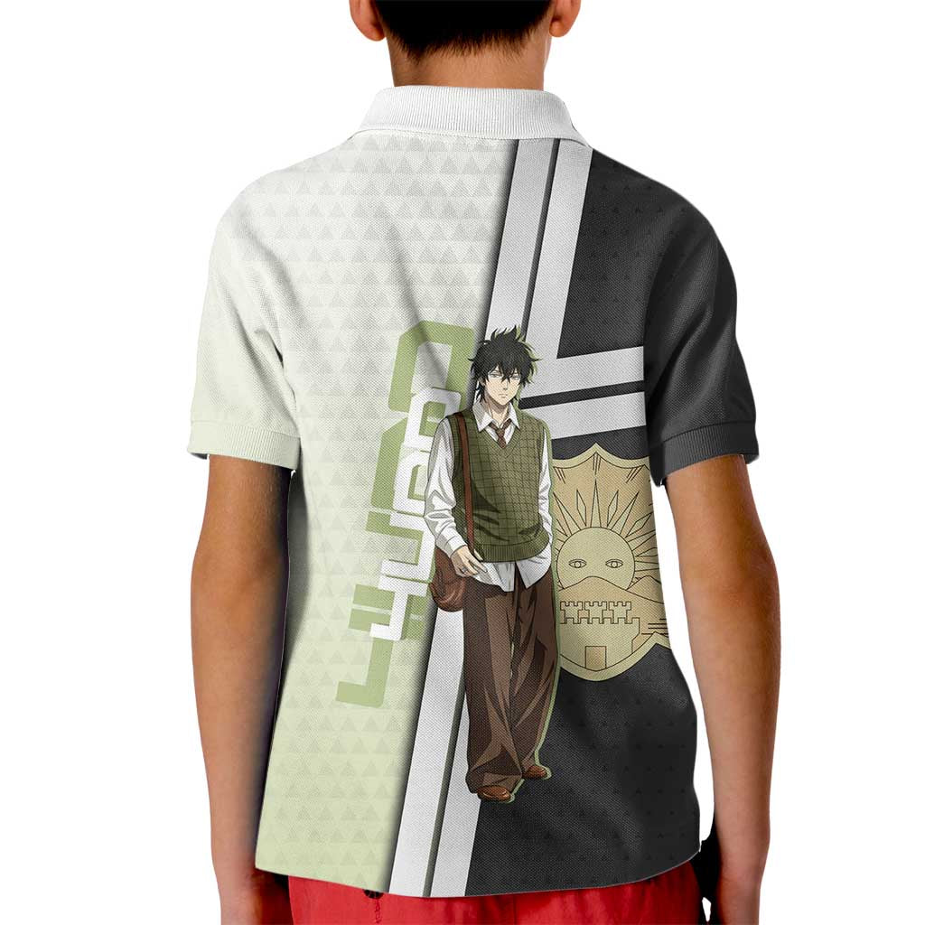 Black Clover Yuno Kid Polo Shirt Vintage Scholar Anime Style