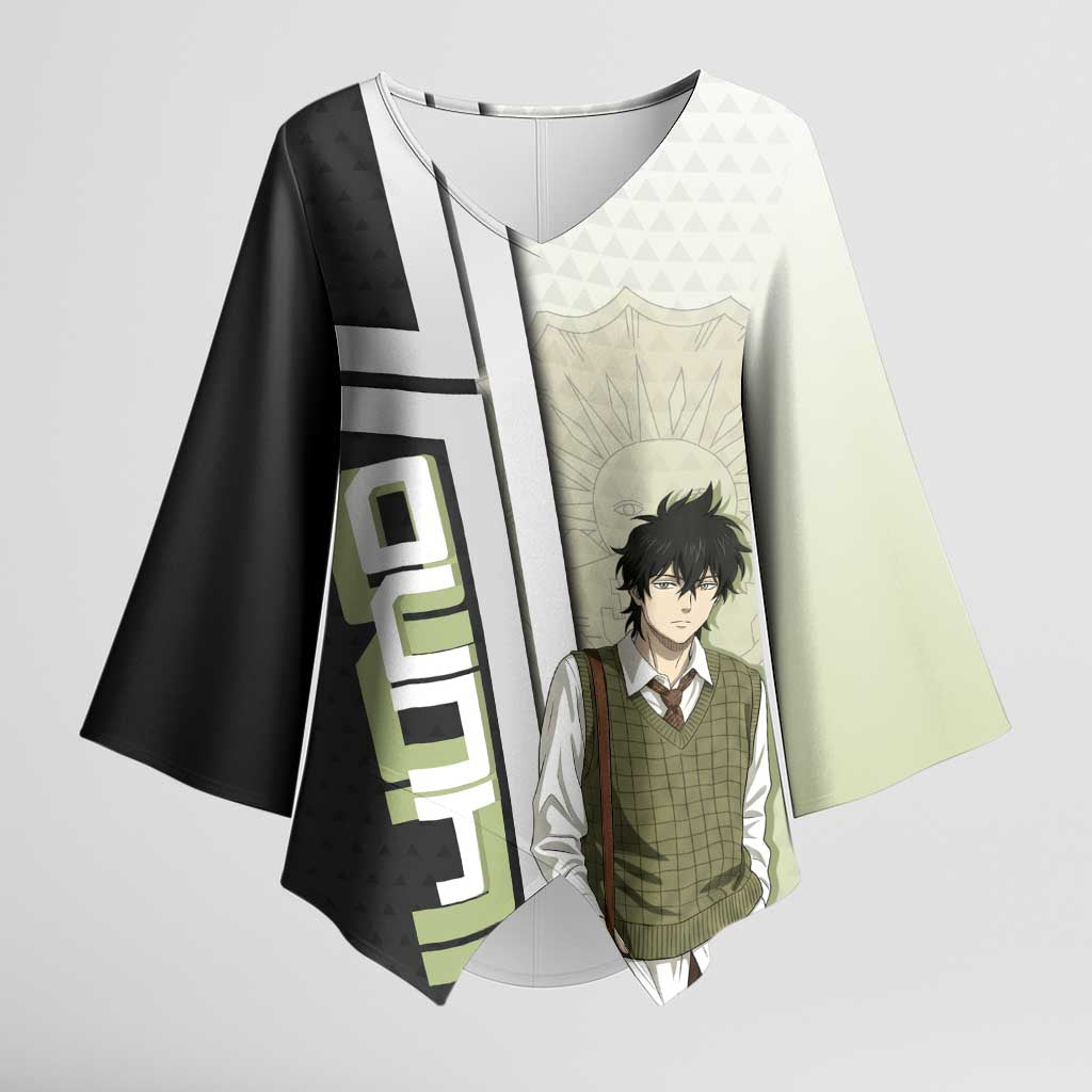 Black Clover Yuno Kimono Sleeve Blouse Vintage Scholar Anime Style