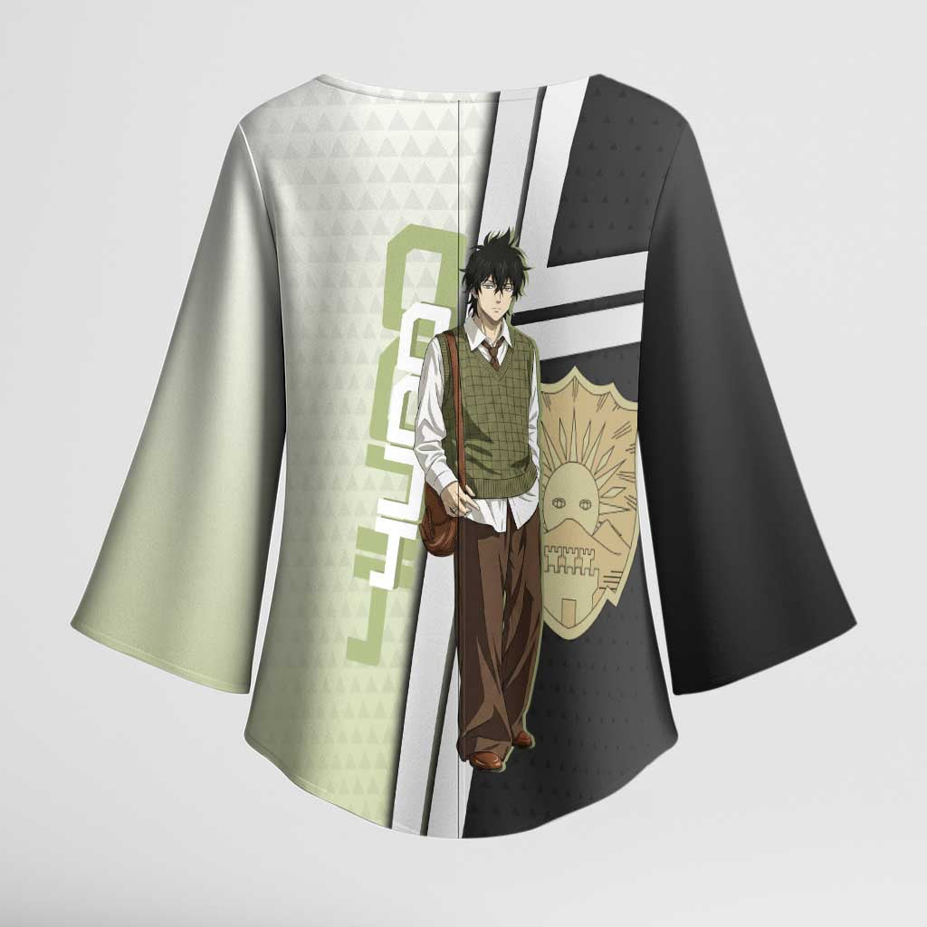 Black Clover Yuno Kimono Sleeve Blouse Vintage Scholar Anime Style
