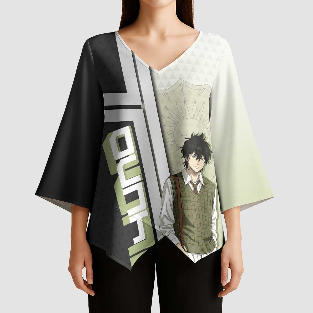 Black Clover Yuno Kimono Sleeve Blouse Vintage Scholar Anime Style