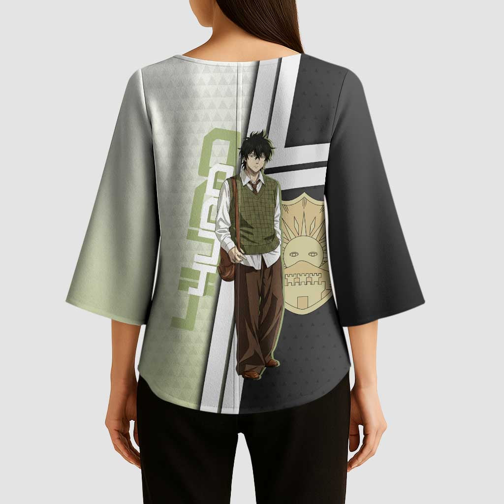 Black Clover Yuno Kimono Sleeve Blouse Vintage Scholar Anime Style