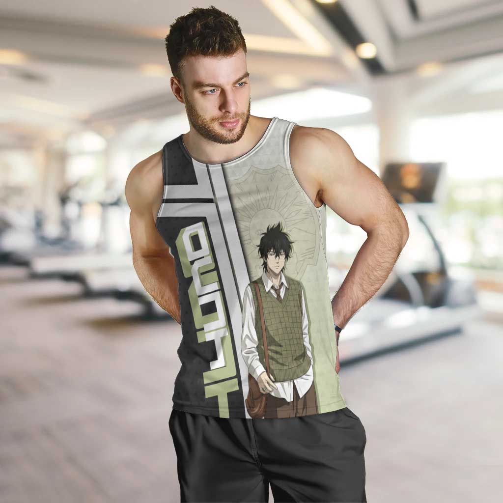 Black Clover Yuno Men Tank Top Vintage Scholar Anime Style