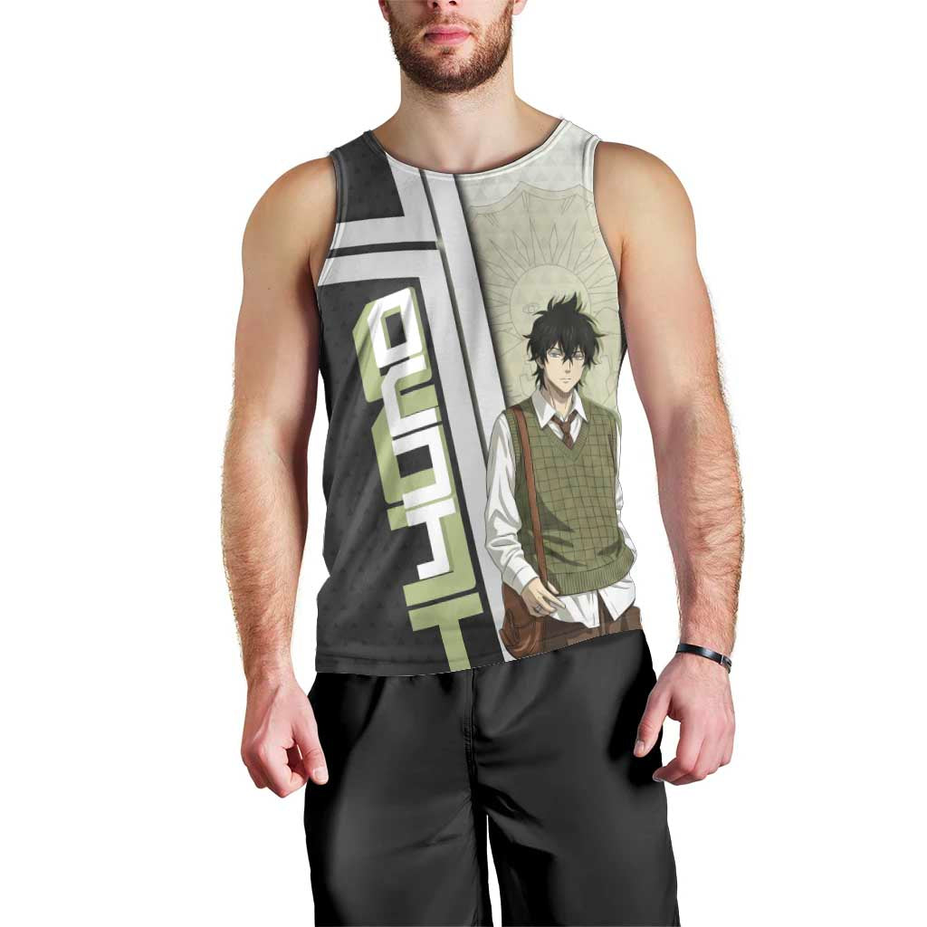 Black Clover Yuno Men Tank Top Vintage Scholar Anime Style