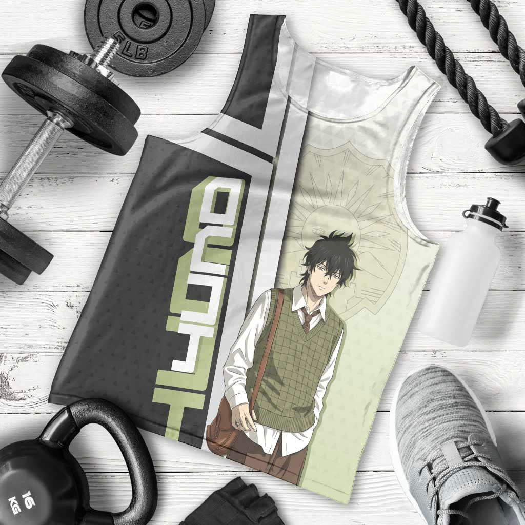 Black Clover Yuno Men Tank Top Vintage Scholar Anime Style