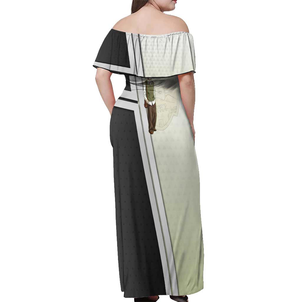 Black Clover Yuno Off Shoulder Maxi Dress Vintage Scholar Anime Style