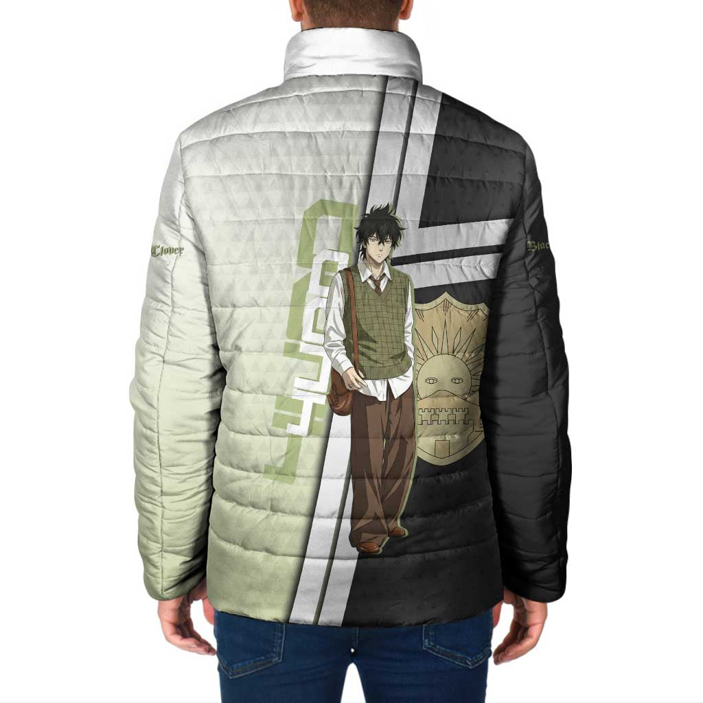 Black Clover Yuno Padded Jacket Vintage Scholar Anime Style