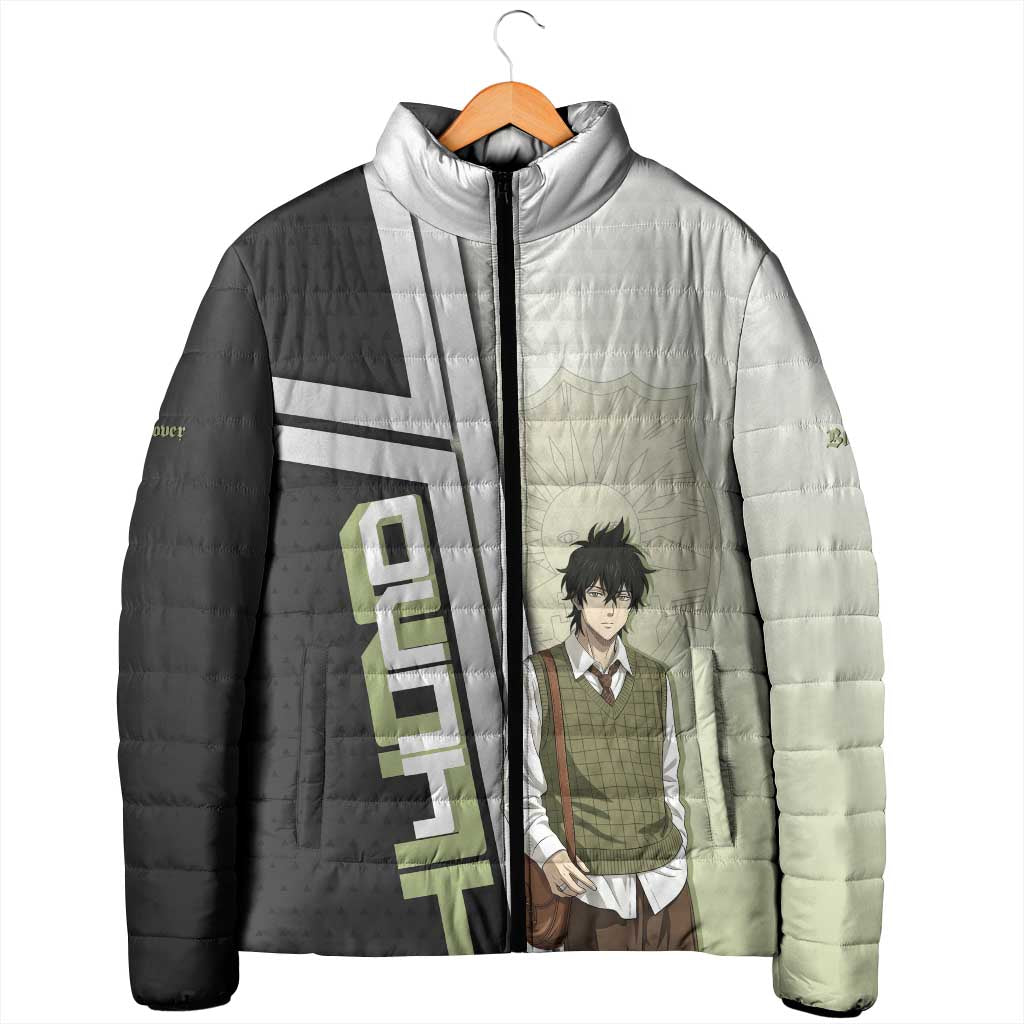 Black Clover Yuno Padded Jacket Vintage Scholar Anime Style