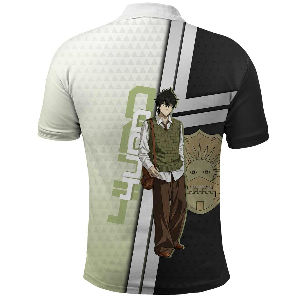 Black Clover Yuno Polo Shirt Vintage Scholar Anime Style