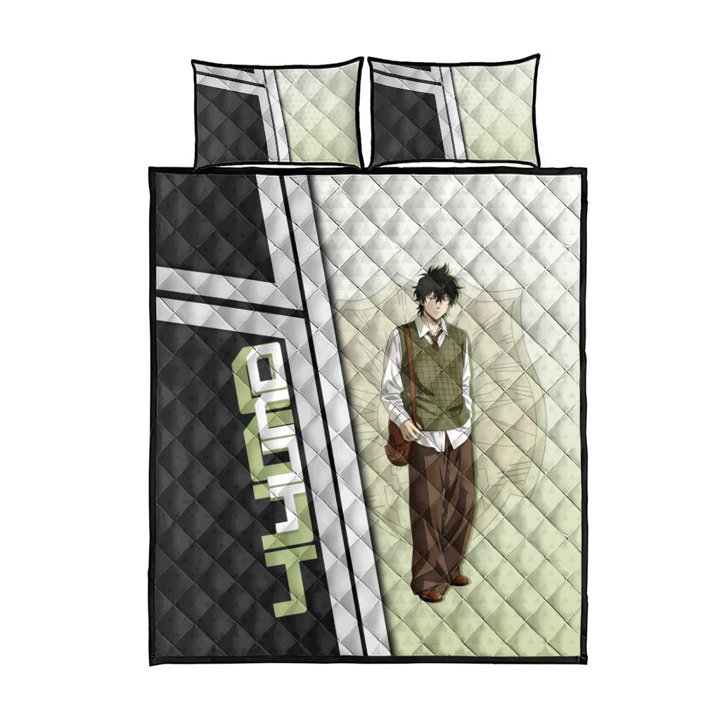 Black Clover Yuno Quilt Bed Set Vintage Scholar Anime Style