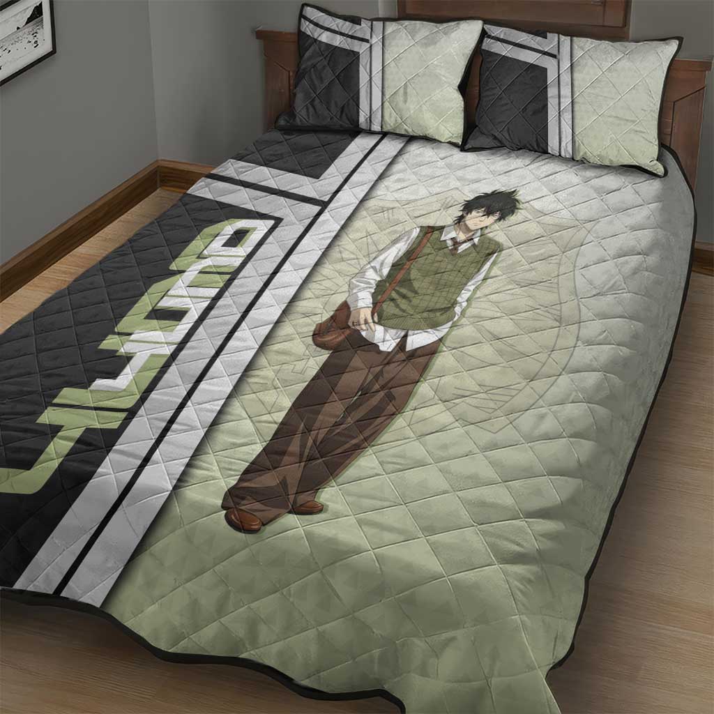 Black Clover Yuno Quilt Bed Set Vintage Scholar Anime Style