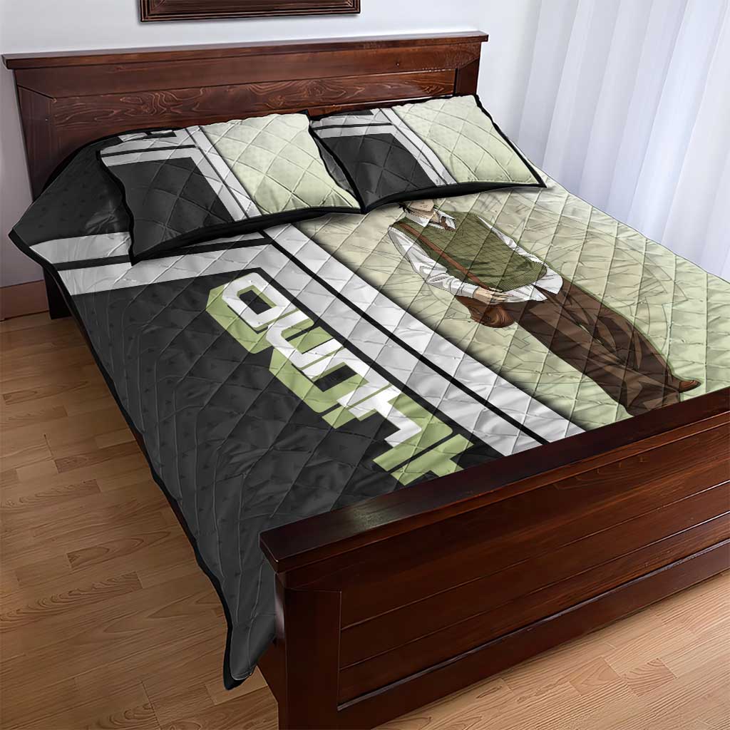 Black Clover Yuno Quilt Bed Set Vintage Scholar Anime Style
