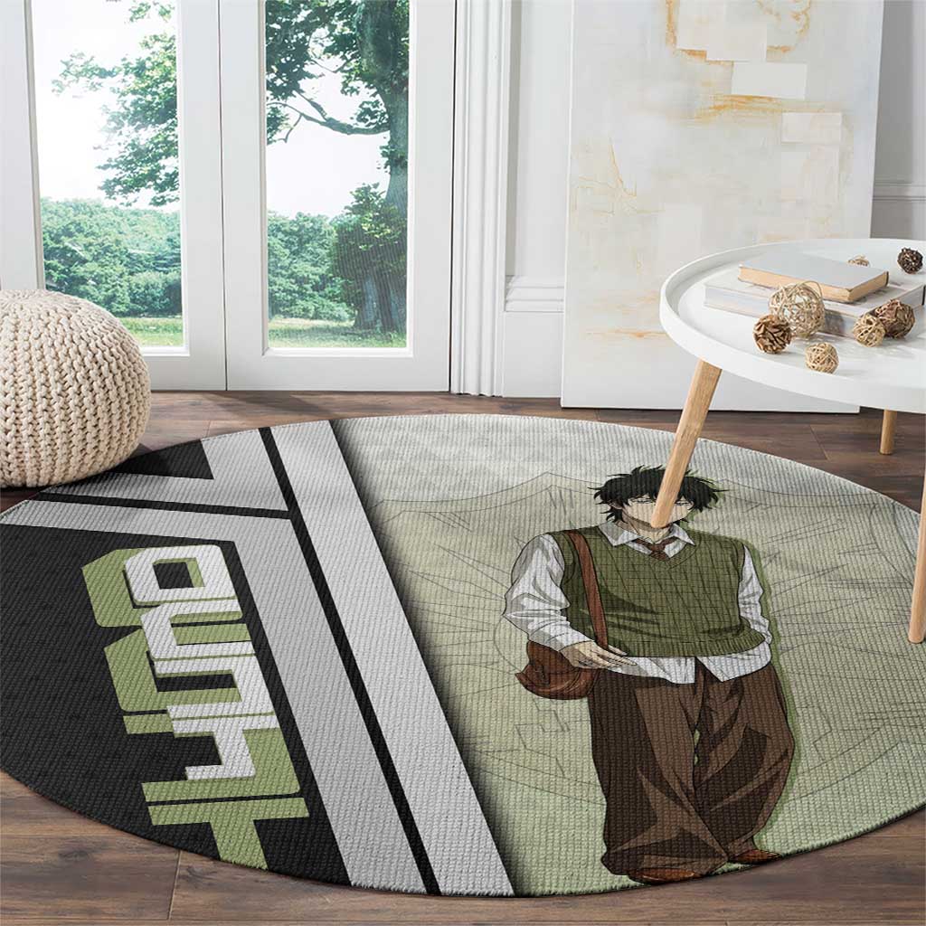 Black Clover Yuno Round Carpet Vintage Scholar Anime Style