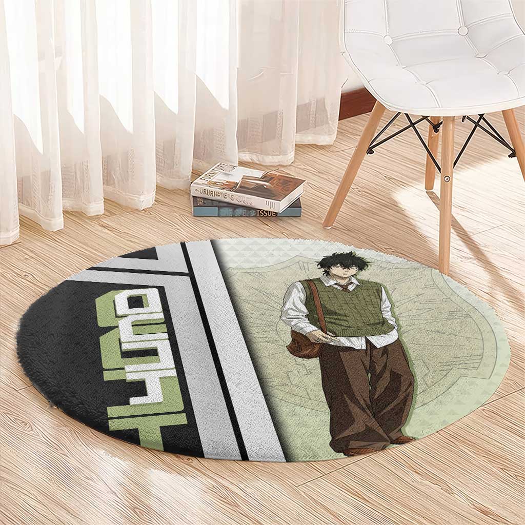 Black Clover Yuno Round Carpet Vintage Scholar Anime Style