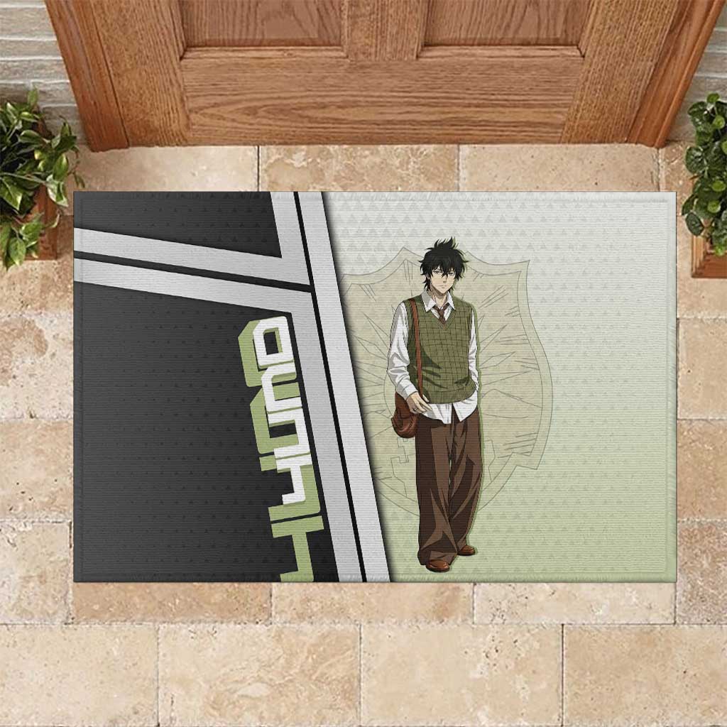 Black Clover Yuno Rubber Doormat Vintage Scholar Anime Style