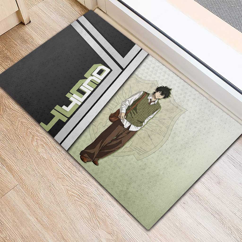 Black Clover Yuno Rubber Doormat Vintage Scholar Anime Style