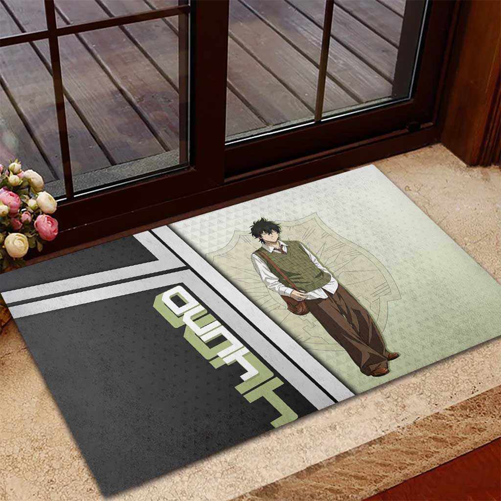 Black Clover Yuno Rubber Doormat Vintage Scholar Anime Style