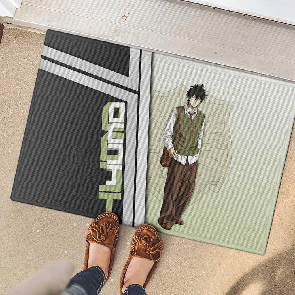 Black Clover Yuno Rubber Doormat Vintage Scholar Anime Style