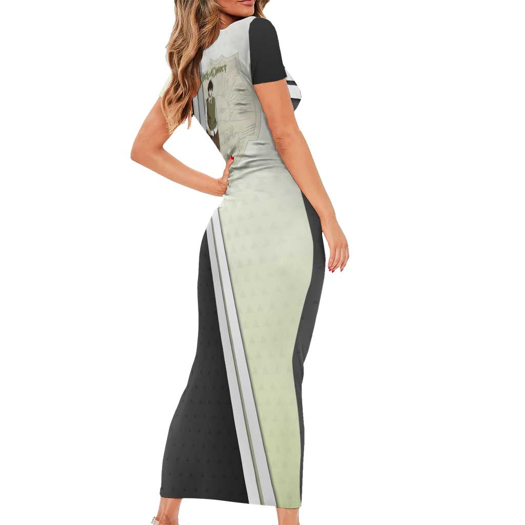 Black Clover Yuno Short Sleeve Bodycon Dress Vintage Scholar Anime Style