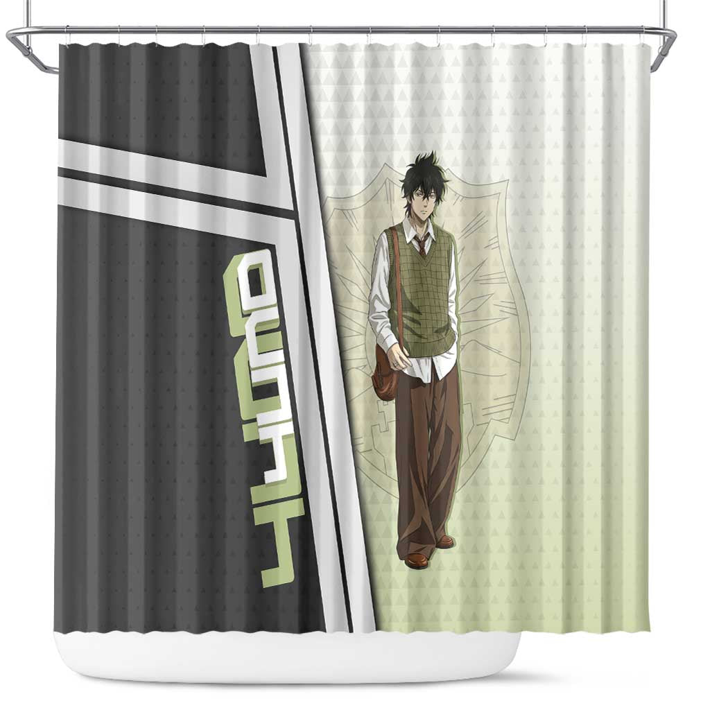 Black Clover Yuno Shower Curtain Vintage Scholar Anime Style