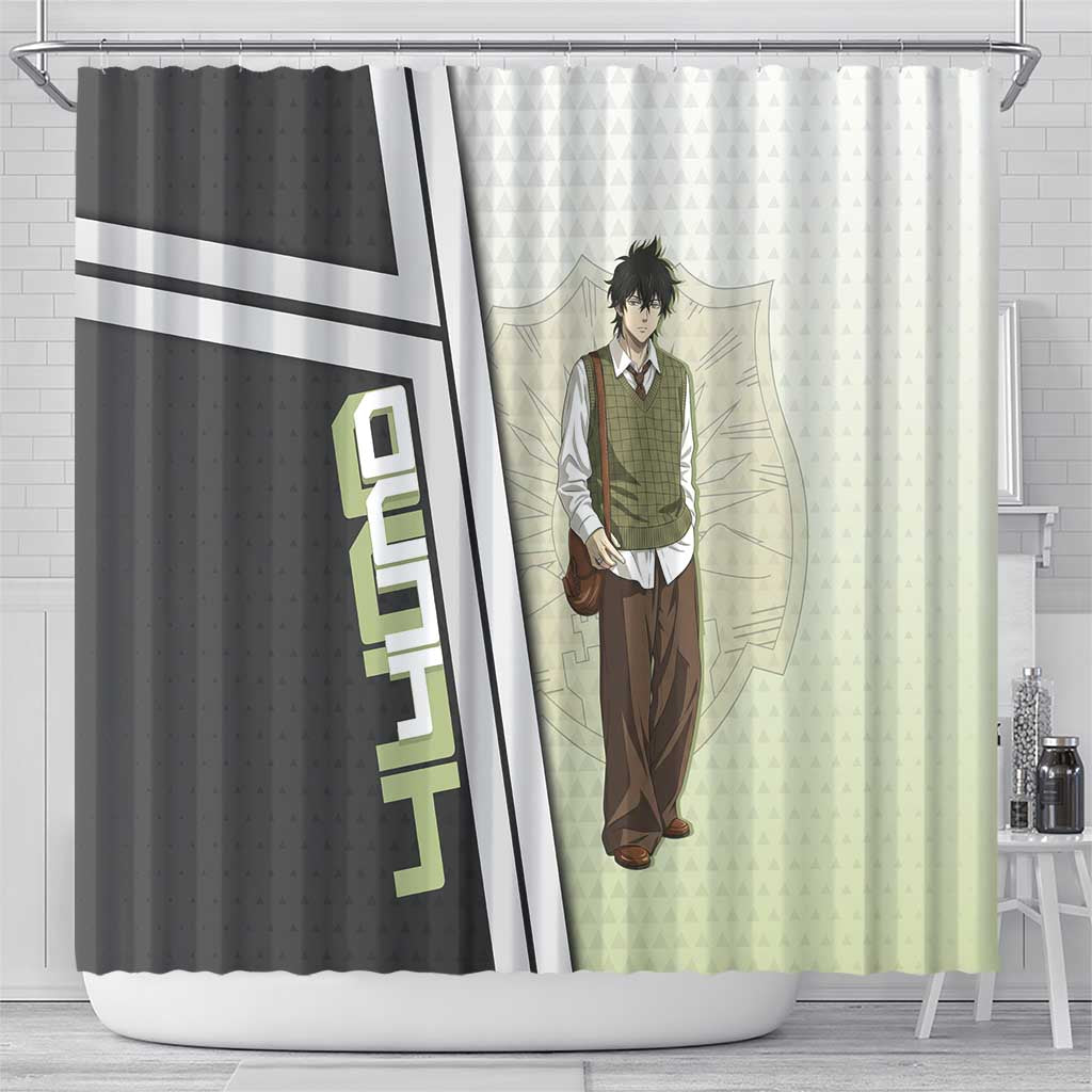 Black Clover Yuno Shower Curtain Vintage Scholar Anime Style